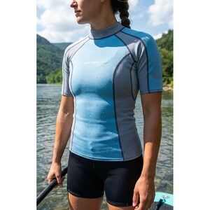 NRS HydroSkin 0.5 G2 Kayak Rafting Surfing Paddle Top Shirt Women's Size L NWT